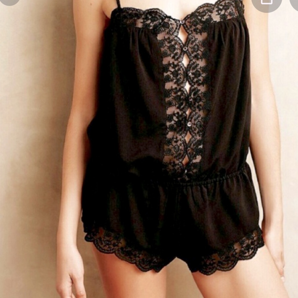 Anthropologie Intimates Fleur Wood Nella Romper